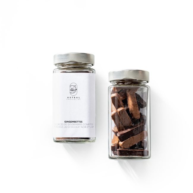 Gingembettes Enrobées de chocolat noir et lait