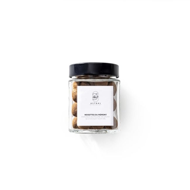 Noisettes du Piémont Enrobées de poudre de cacao & Chocolat noir 70%