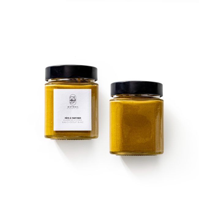 Pâte à tartiner  pistache d’Iran & au chocolat blanc