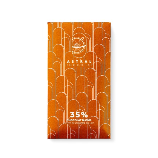Chocolat Blond 35%  Notes de caramel au lait