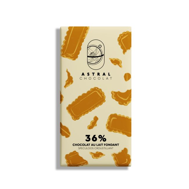 Chocolat au lait fondant 36%Spéculoos croustillant